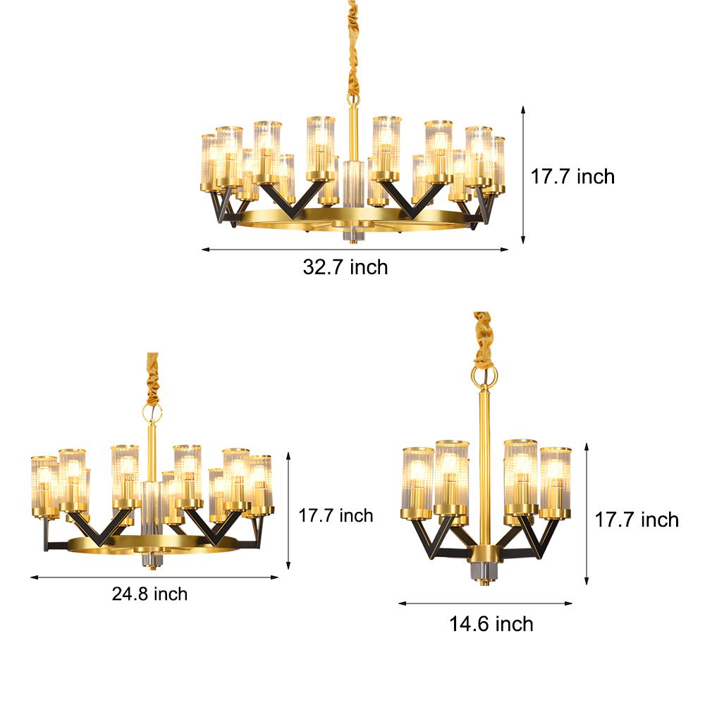 WINTHROP COPPER ORB MOLECULAR CHANDELIER