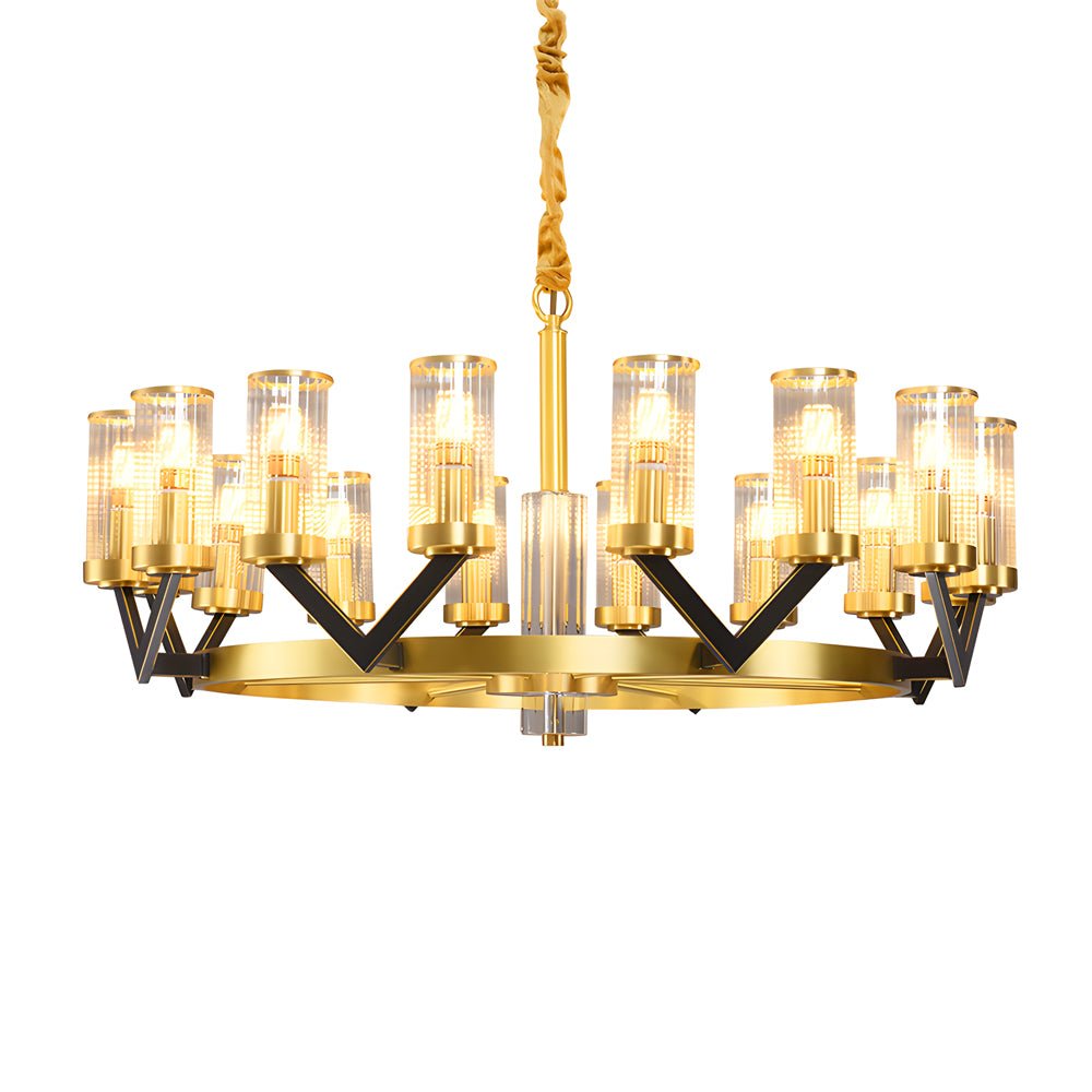 WINTHROP COPPER ORB MOLECULAR CHANDELIER
