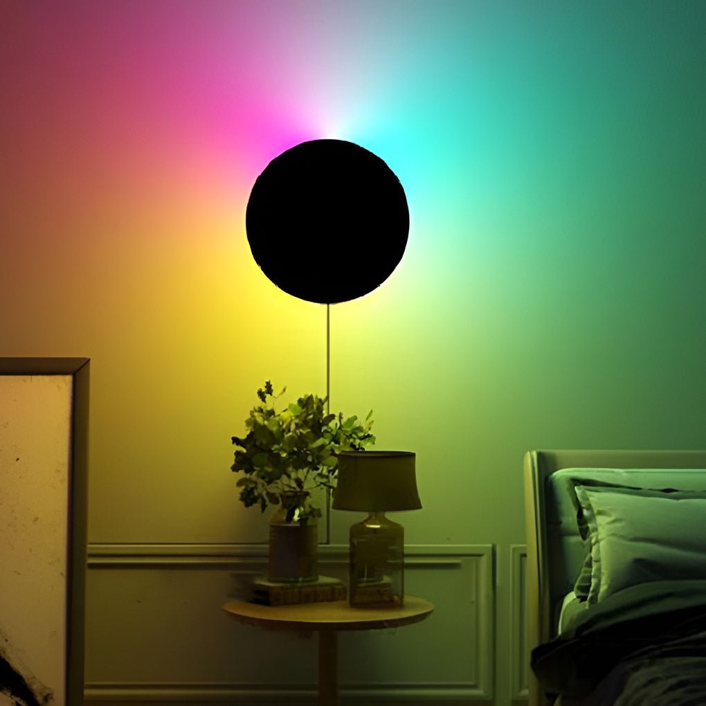 CHARLESTON CIRCULAR RGB WALL SCONCE WITH REMOTE CONTROL