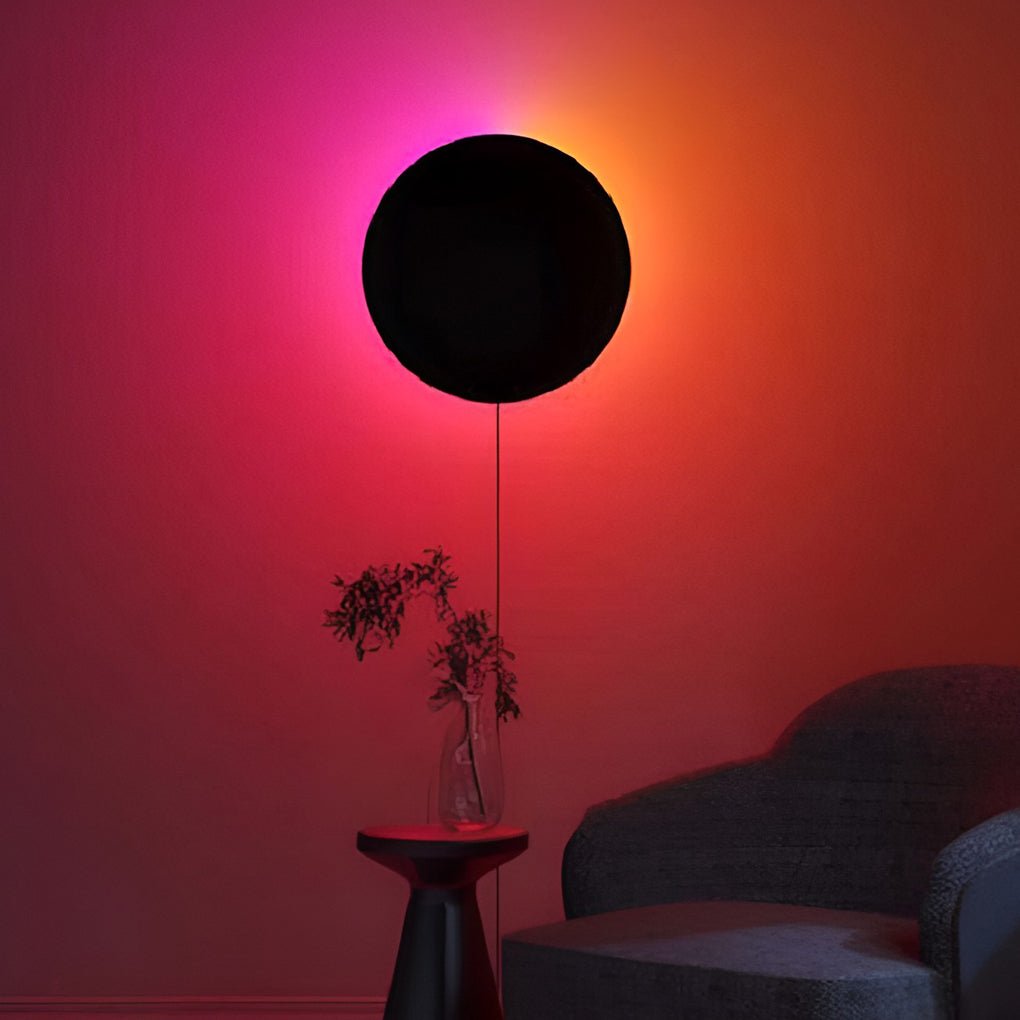 CHARLESTON CIRCULAR RGB WALL SCONCE WITH REMOTE CONTROL