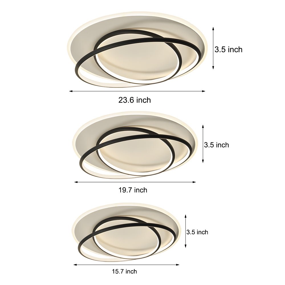 WINTERBOURNE TRIO DIMMER LED CIRCULAR CEILING LAMP