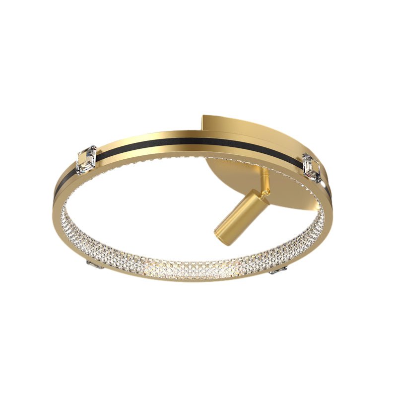 WINDSOR CRYSTAL TRILOGY CEILING LUMINAIRE WITH FOCUS SPOTS