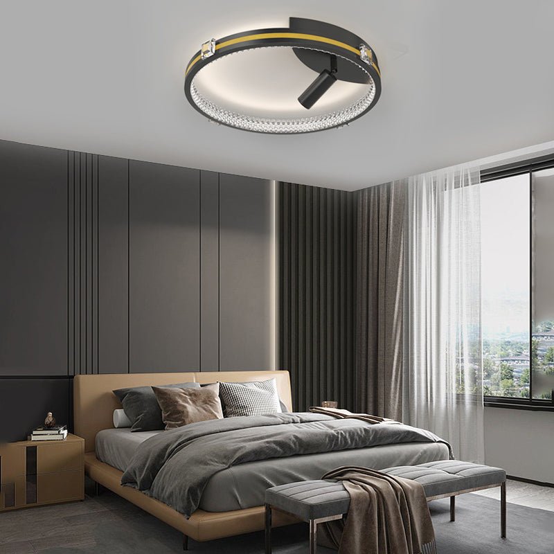 WINDSOR CRYSTAL TRILOGY CEILING LUMINAIRE WITH FOCUS SPOTS