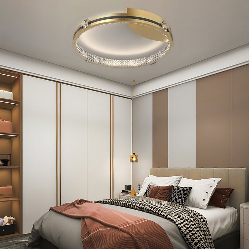 WINDSOR CRYSTAL TRILOGY CEILING LUMINAIRE WITH FOCUS SPOTS