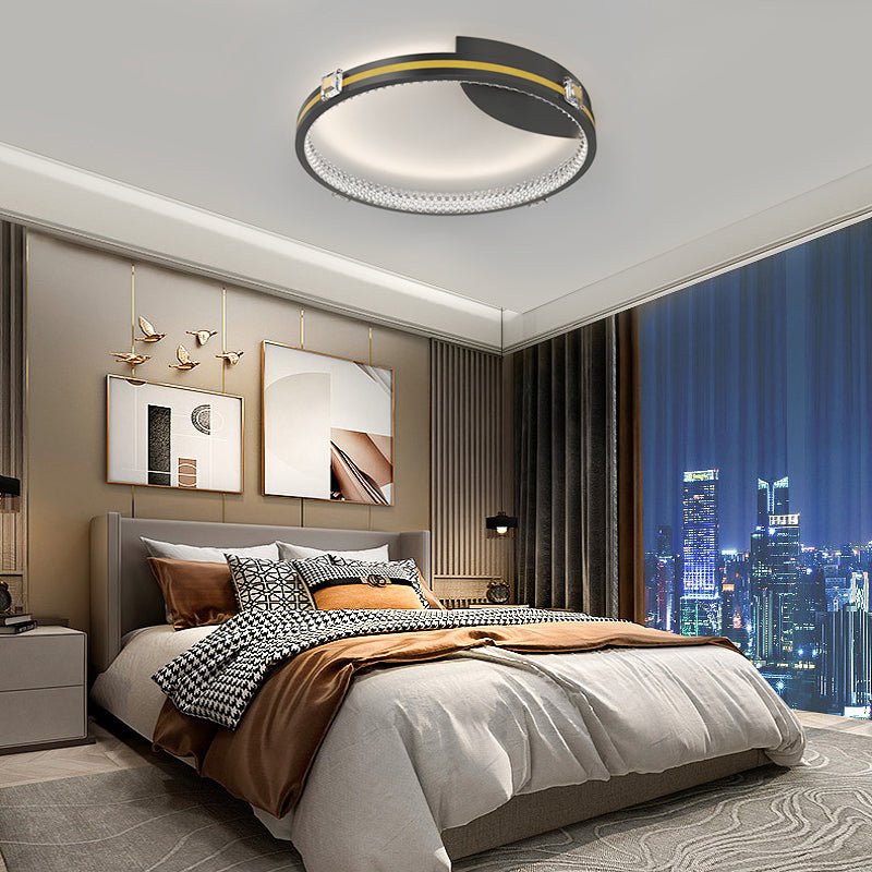WINDSOR CRYSTAL TRILOGY CEILING LUMINAIRE WITH FOCUS SPOTS