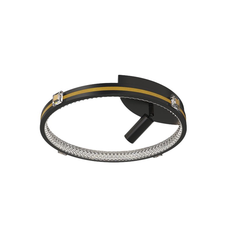 WINDSOR CRYSTAL TRILOGY CEILING LUMINAIRE WITH FOCUS SPOTS