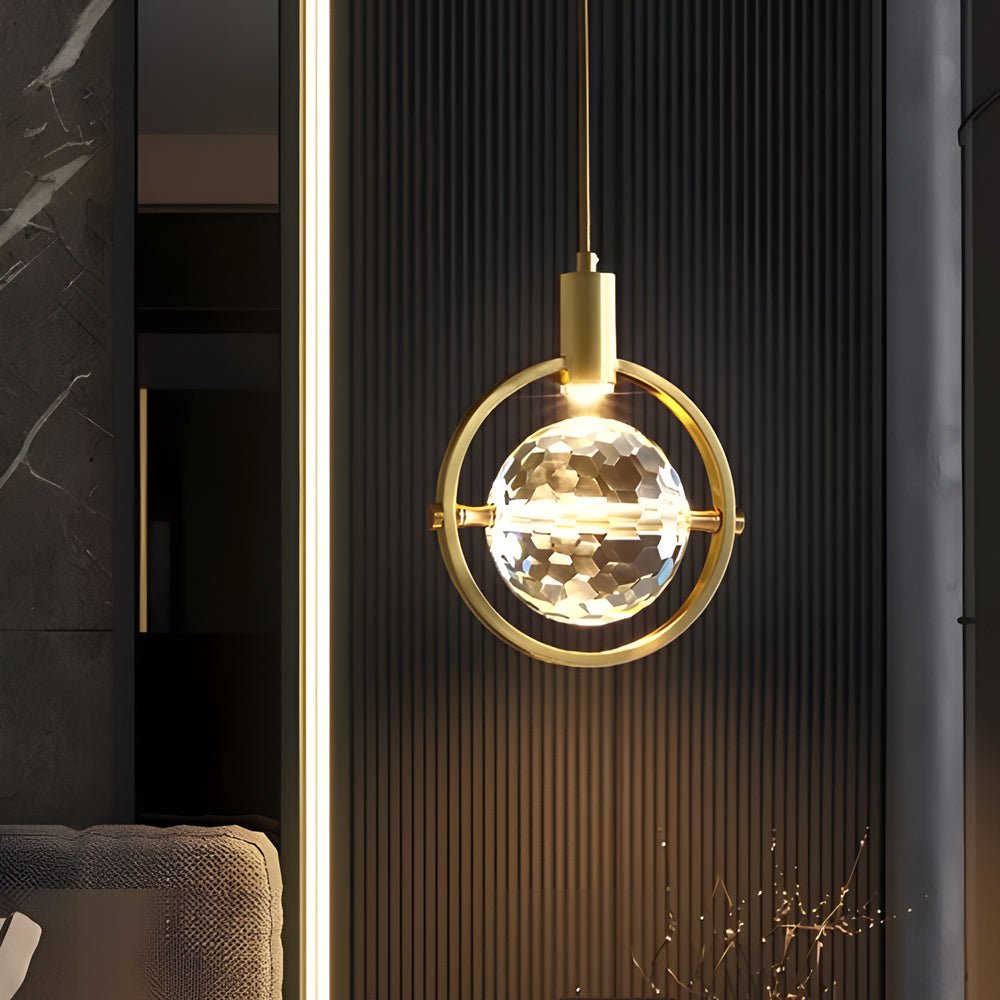 WINDSOR CRYSTAL SEMICIRCLE HANGING LANTERN