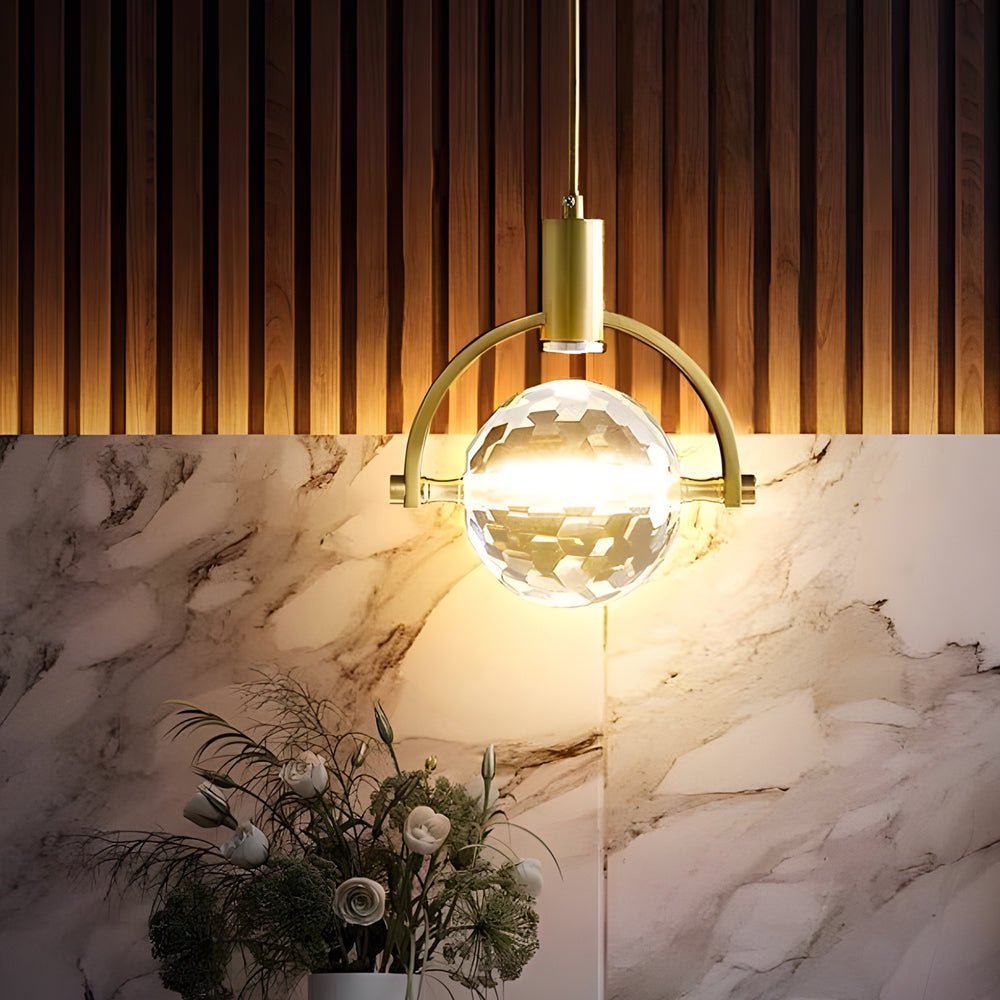WINDSOR CRYSTAL SEMICIRCLE HANGING LANTERN