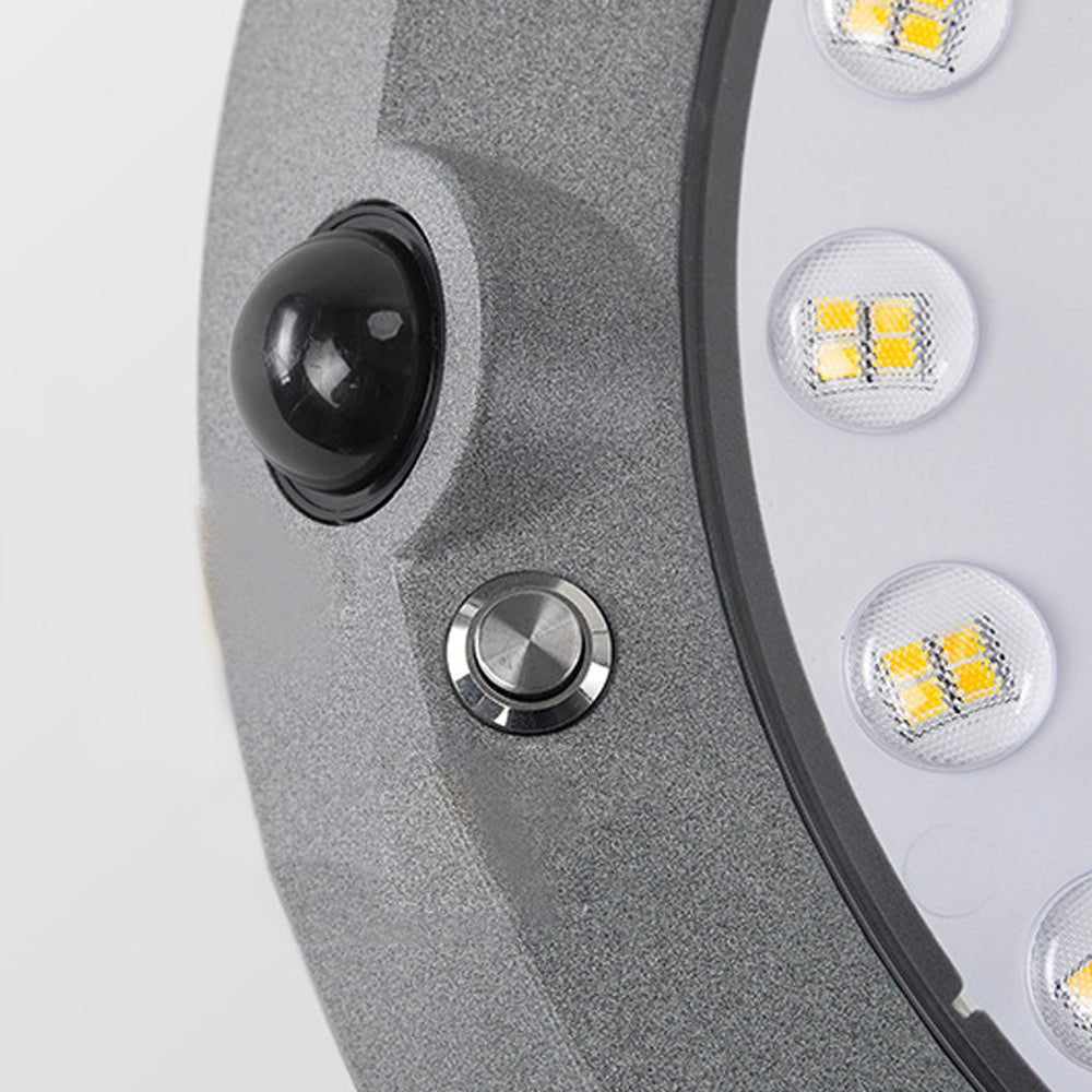 WHITBY CIRCLE SOLAR LED WALL LANTERN WITH MOTION DETECTOR