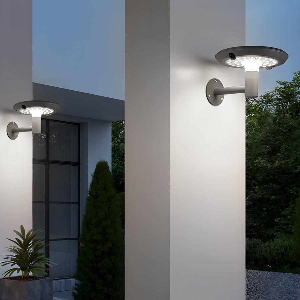 WHITBY CIRCLE SOLAR LED WALL LANTERN WITH MOTION DETECTOR