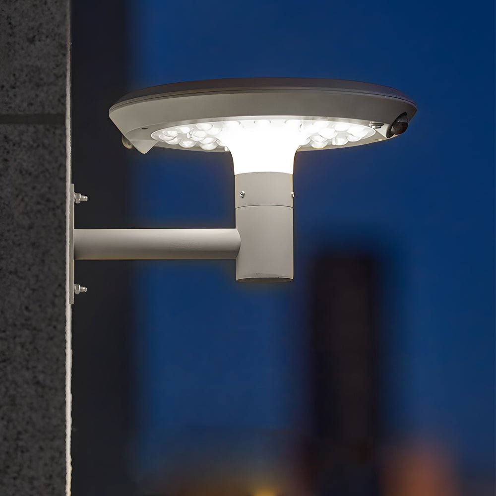 WHITBY CIRCLE SOLAR LED WALL LANTERN WITH MOTION DETECTOR