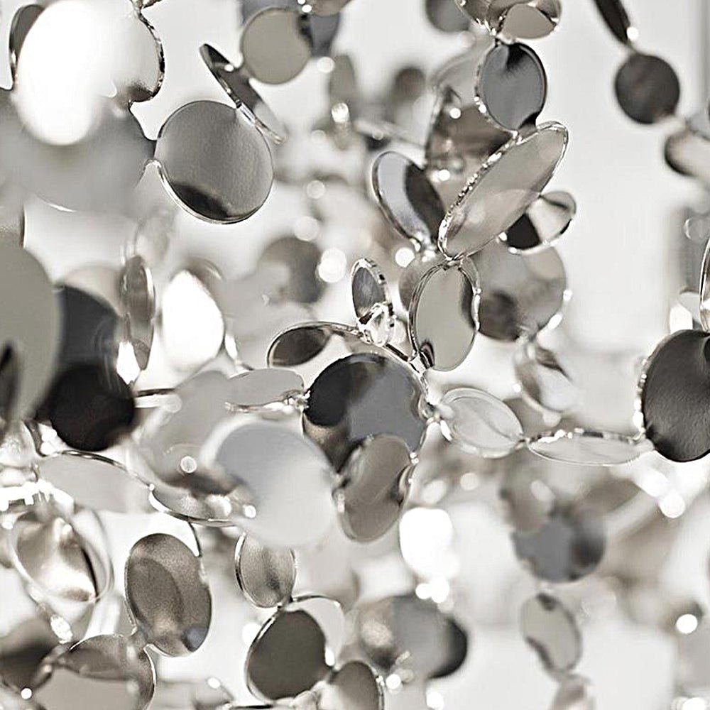 FENWICK POLISHED STEEL ORB CHANDELIER