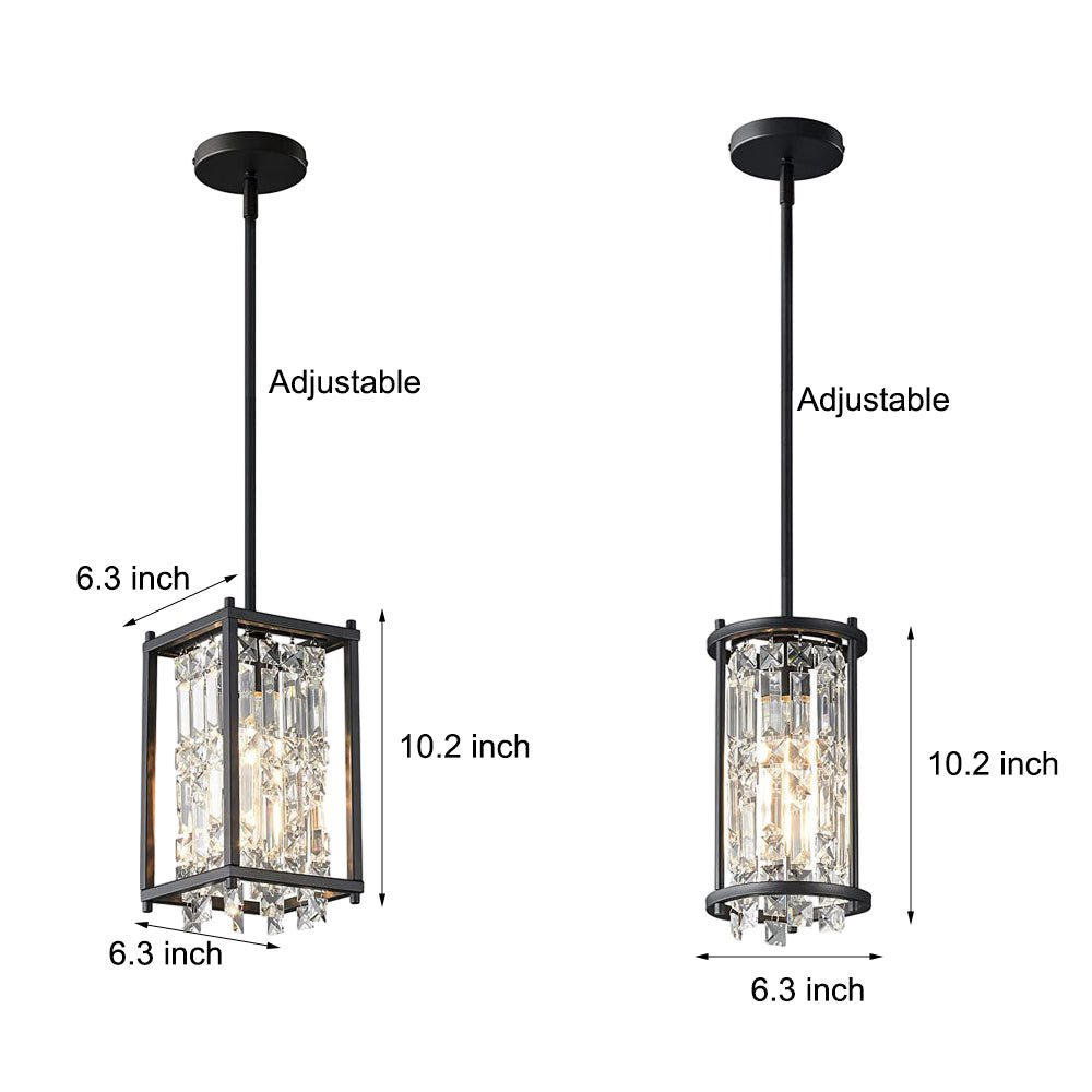 ASTONIA CRYSTAL-DRAPED GEOMETRIC CHANDELIER