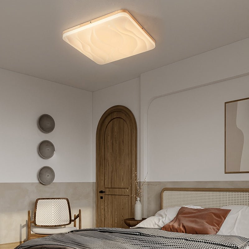 WINDSOR CIRCLE DIMMABLE WOODEN TRIO CEILING LANTERN