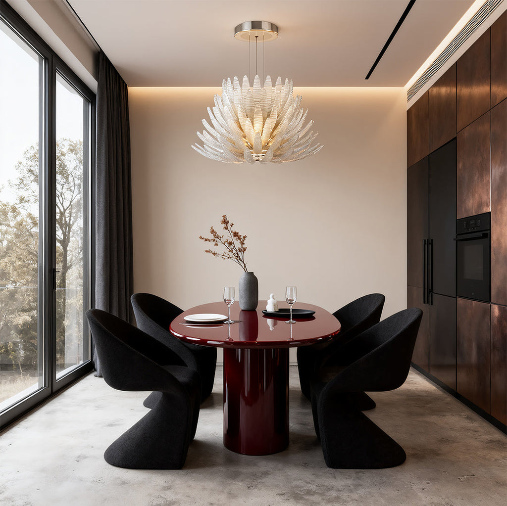 WINTHORPE STAINLESS STEEL CRYSTAL CEILING LANTERN