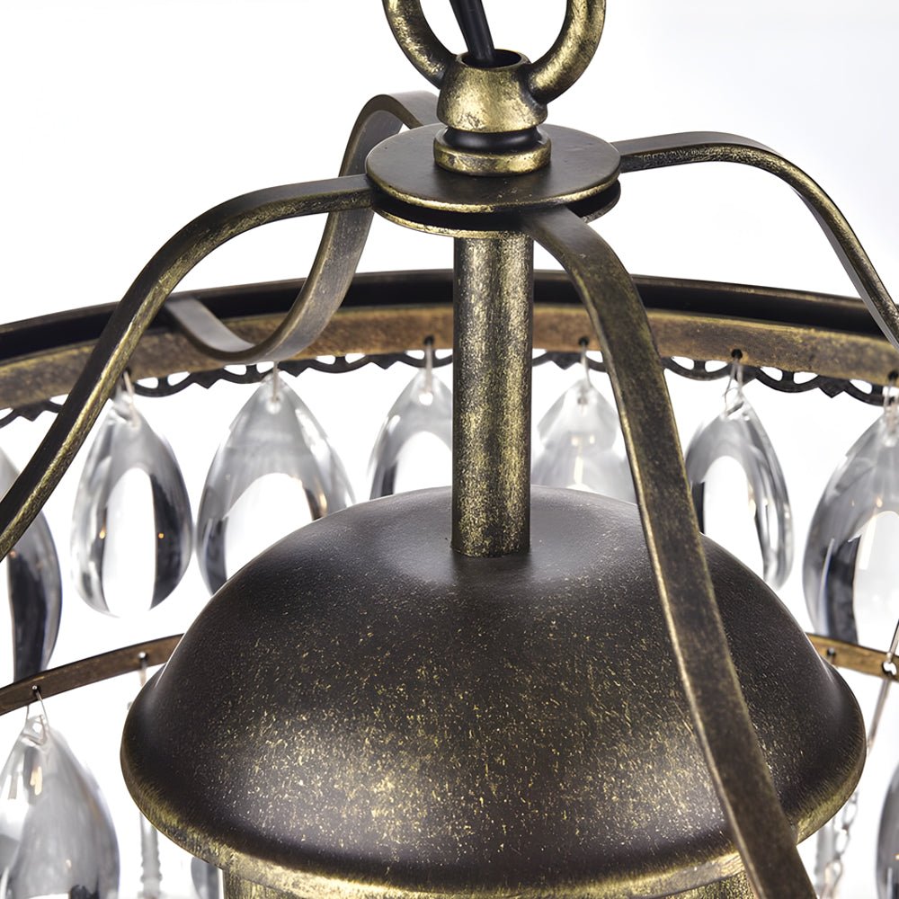 WINTERBOURNE CRYSTAL DROPLET TIERED LIGHTING FIXTURE