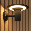 ASTRAL CIRCLE SOLAR-POWERED OUTDOOR LIGHTING SCONCE