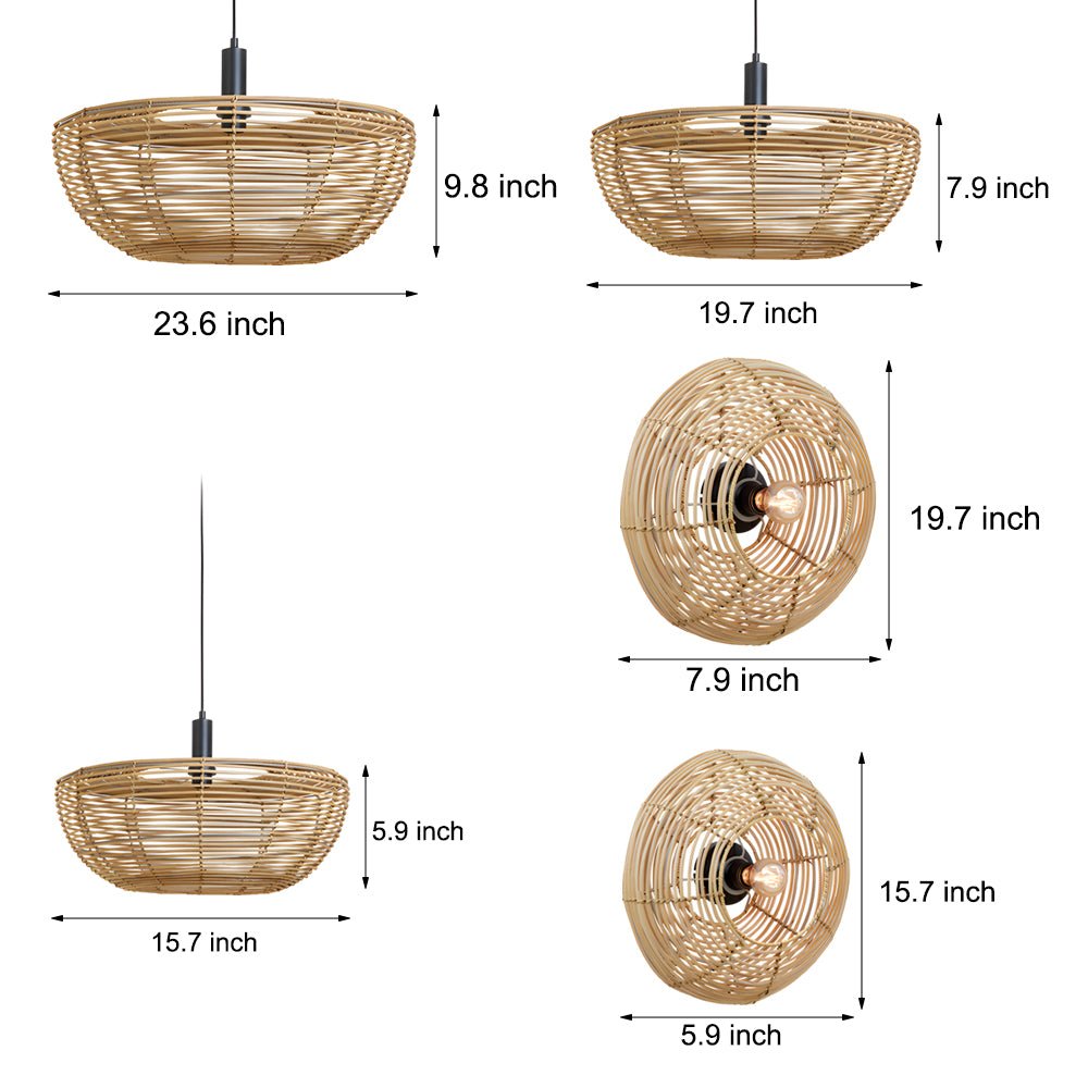 WINDSOR WEAVE CIRCULAR HANGING LIGHT
