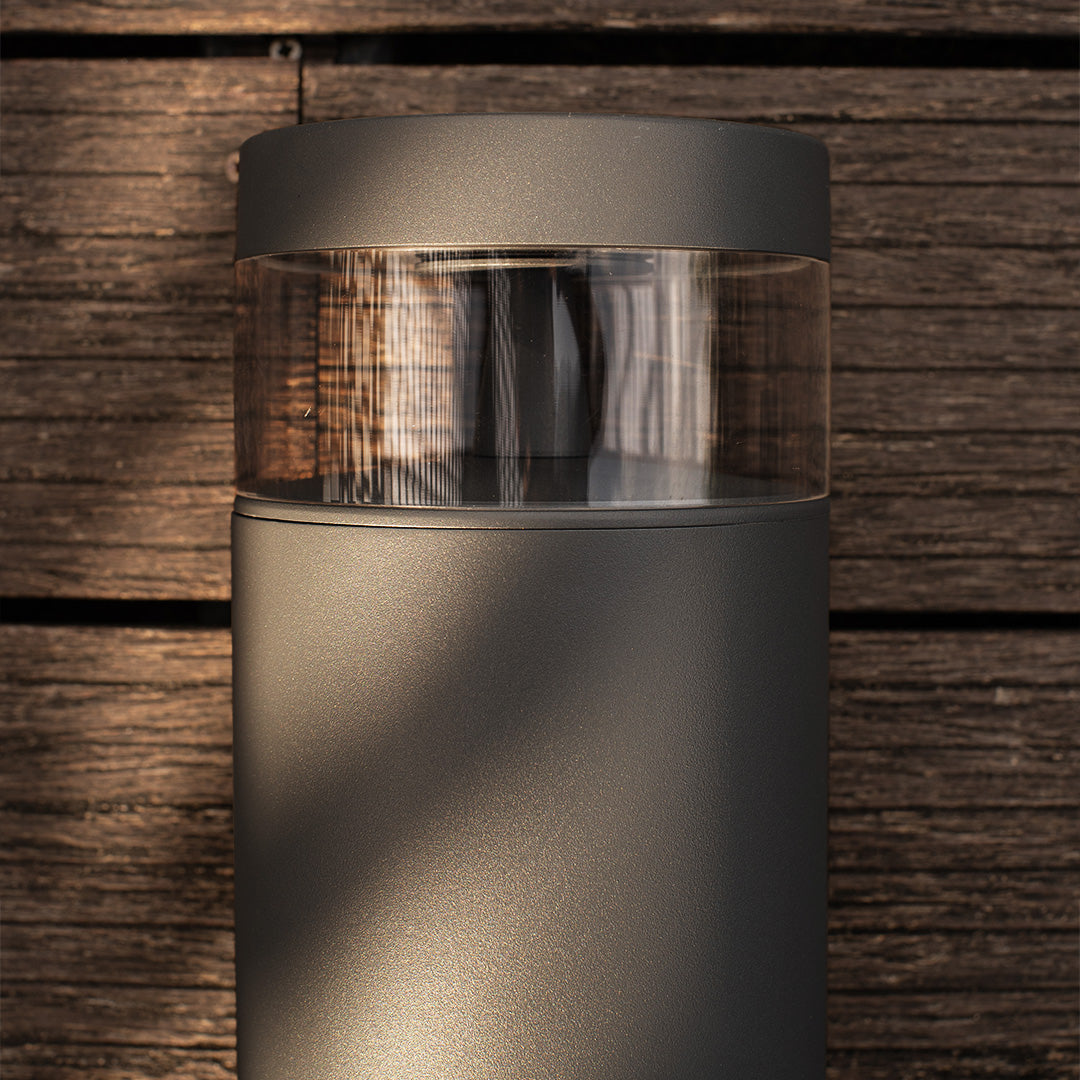 WINTERBOURNE OUTDOOR PATHWAY ILLUMINATOR, LED WATER-RESISTANT MINIMALIST LANTERN