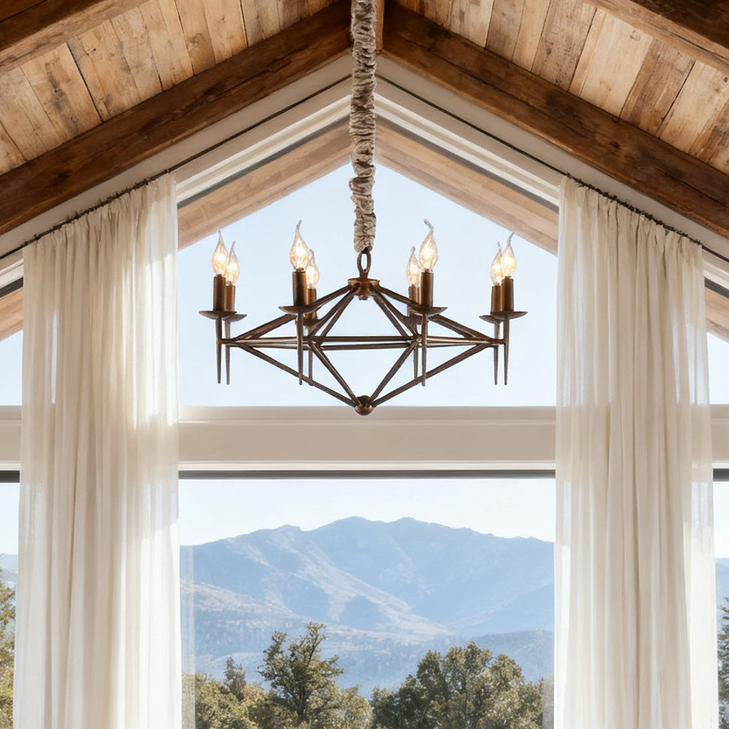 BRAMBLEWOOD ACRYLIC & METAL CEILING LANTERN