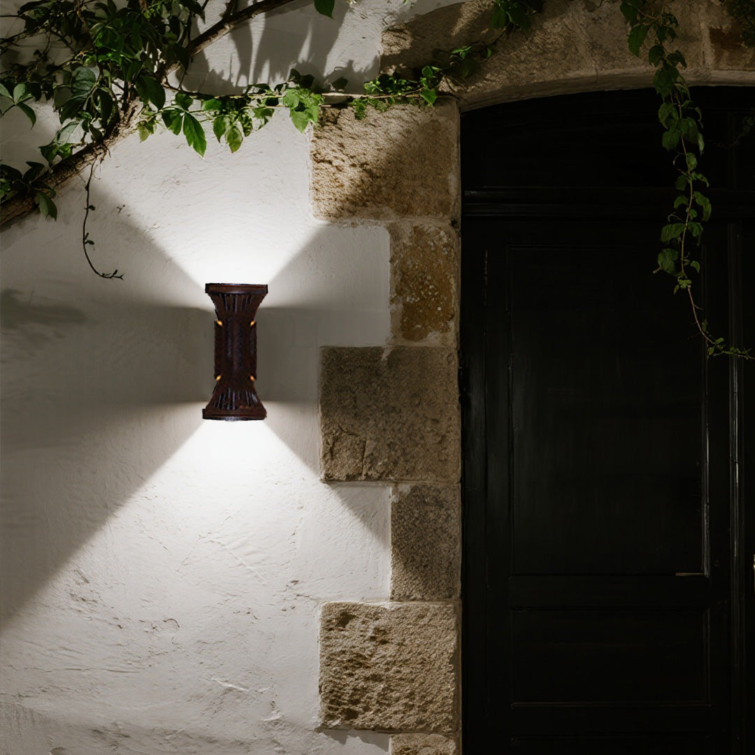 WINTERBOURNE CAST ALUMINUM OUTDOOR WALL LANTERN, WATER-RESISTANT NORDIC DESIGN