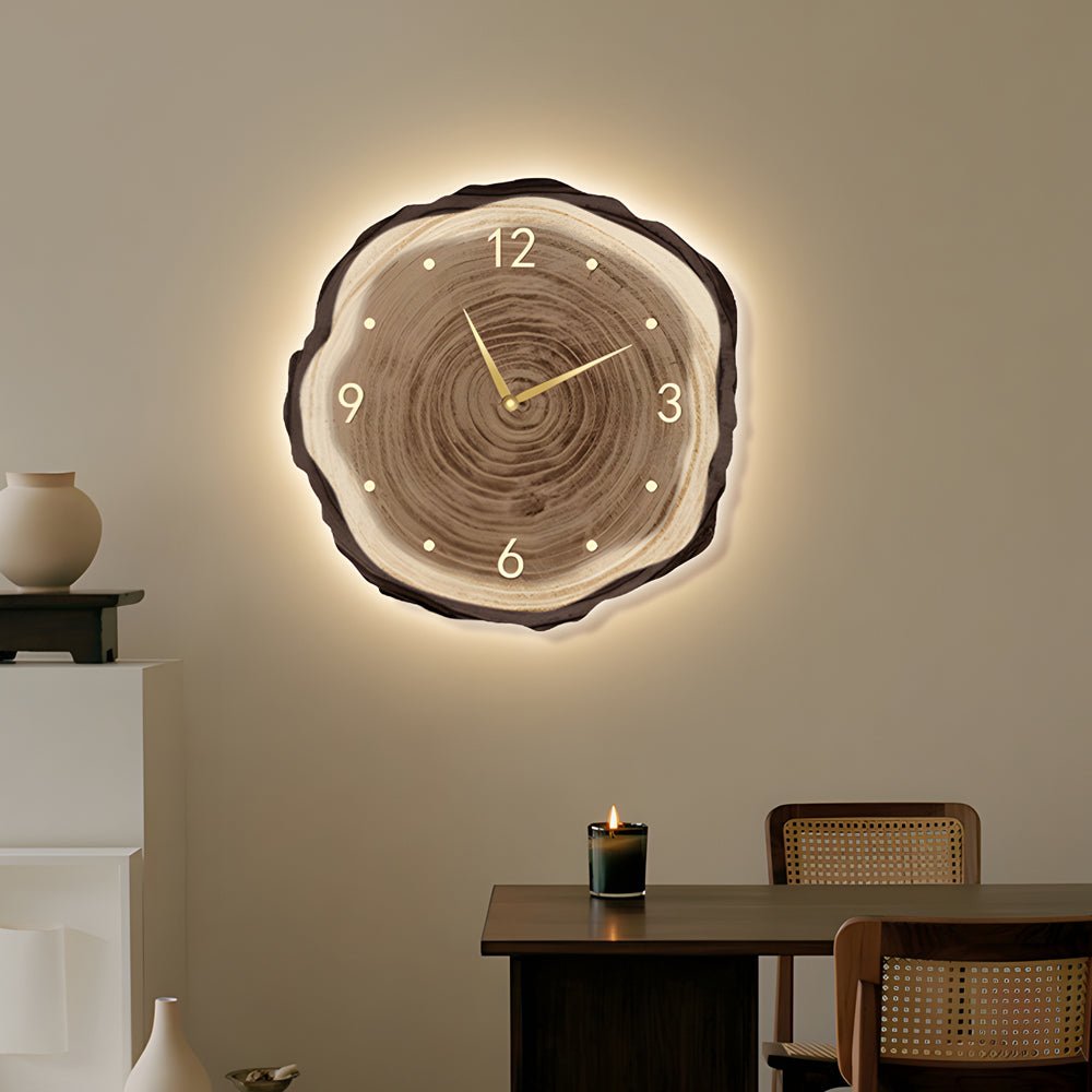 WHITBY WOODLAND CIRCLE TIMEPIECE WITH REMOTE AND ILLUMINATED ACCENTS - US PLUG