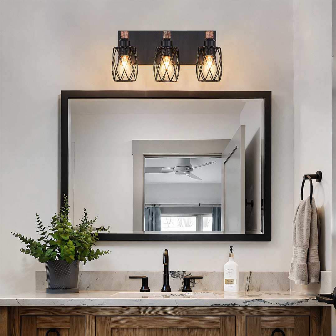 WINCHESTER METAL CAGE BATHROOM LUMINAIRE