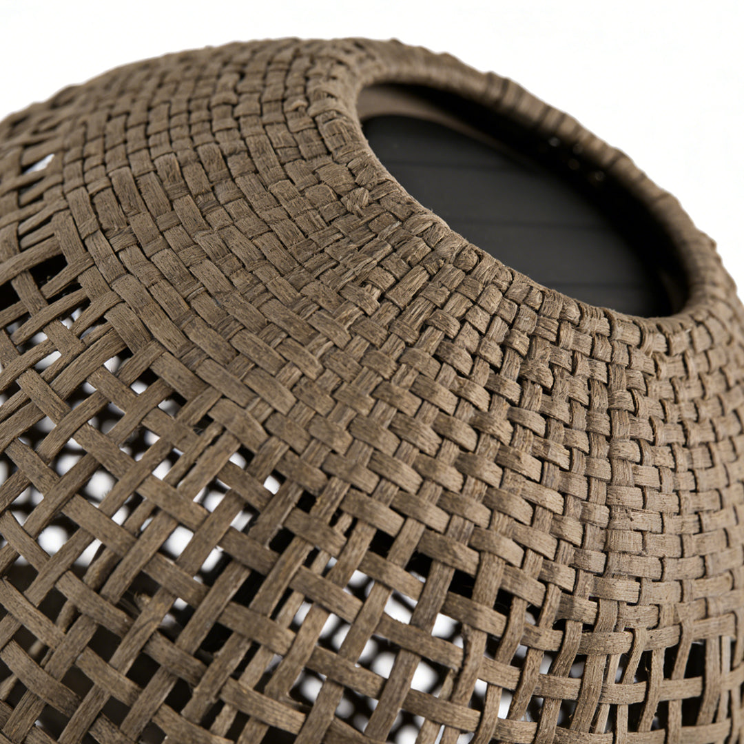 RAVENHURST WOVEN GLOBE OUTDOOR LANTERN