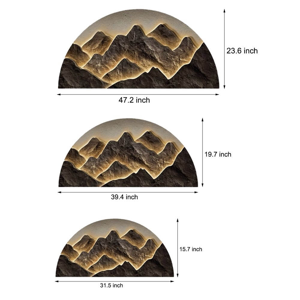 WINCHESTER SEMICIRCULAR LED WALL ART LIGHT