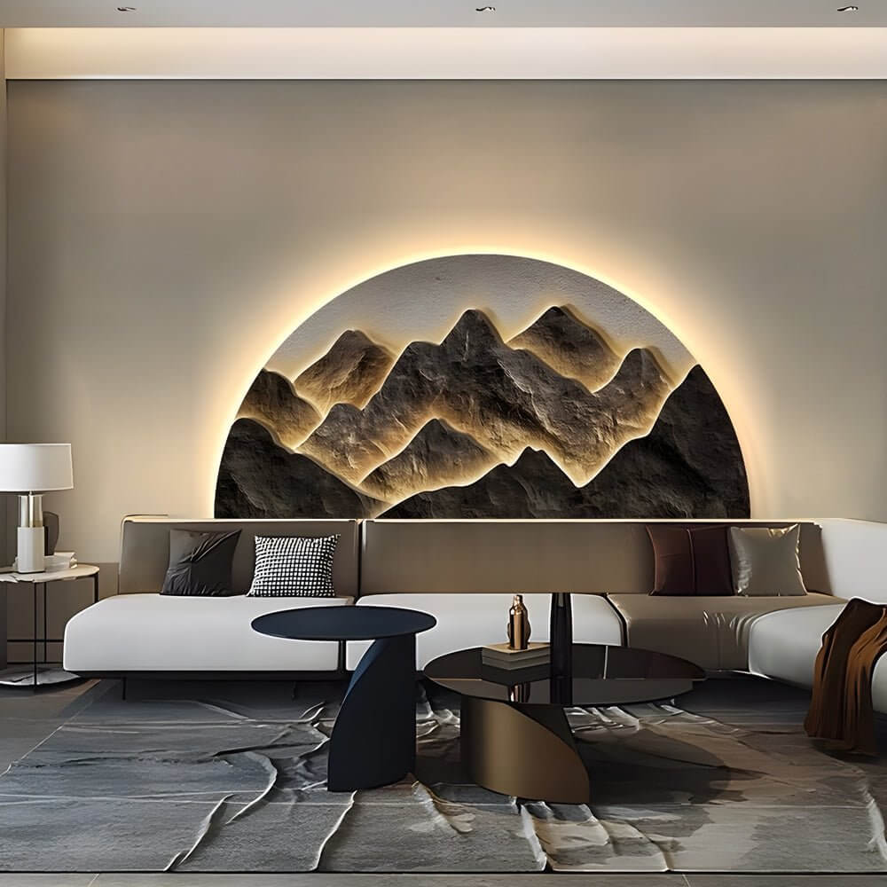 WINCHESTER SEMICIRCULAR LED WALL ART LIGHT
