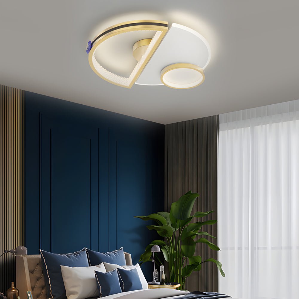 WINTHROP SEMICIRCULAR ACRYLIC TRIPLE DIMMER CEILING LANTERN