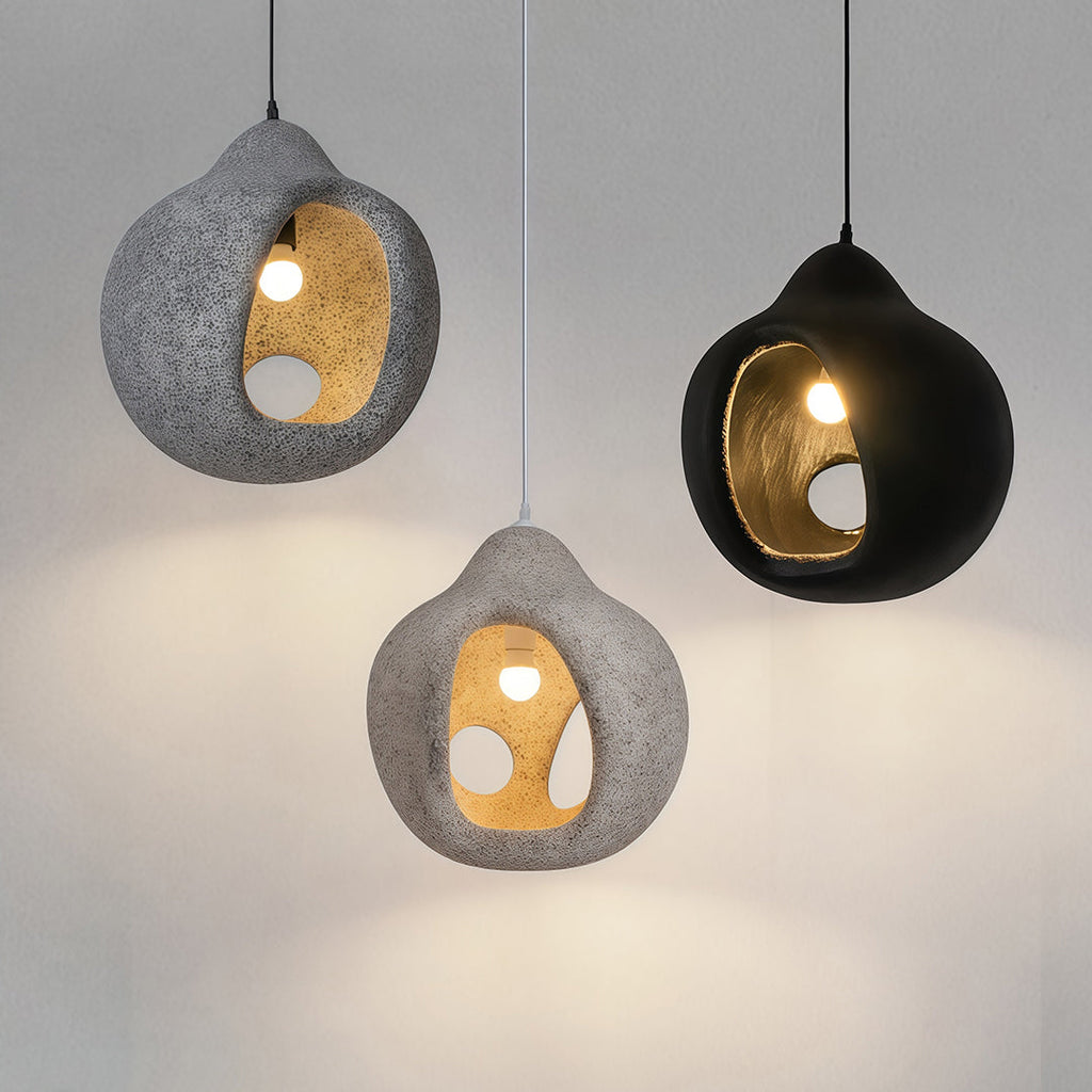 BEAUMONT RUSTIC TEXTURED PENDANT LAMP