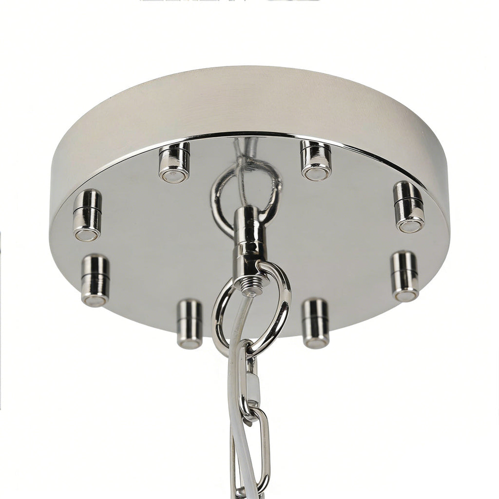 WINDSOR ACRYLIC DOME CHANDELIER, MODERN MINIMALIST CEILING ILLUMINATION