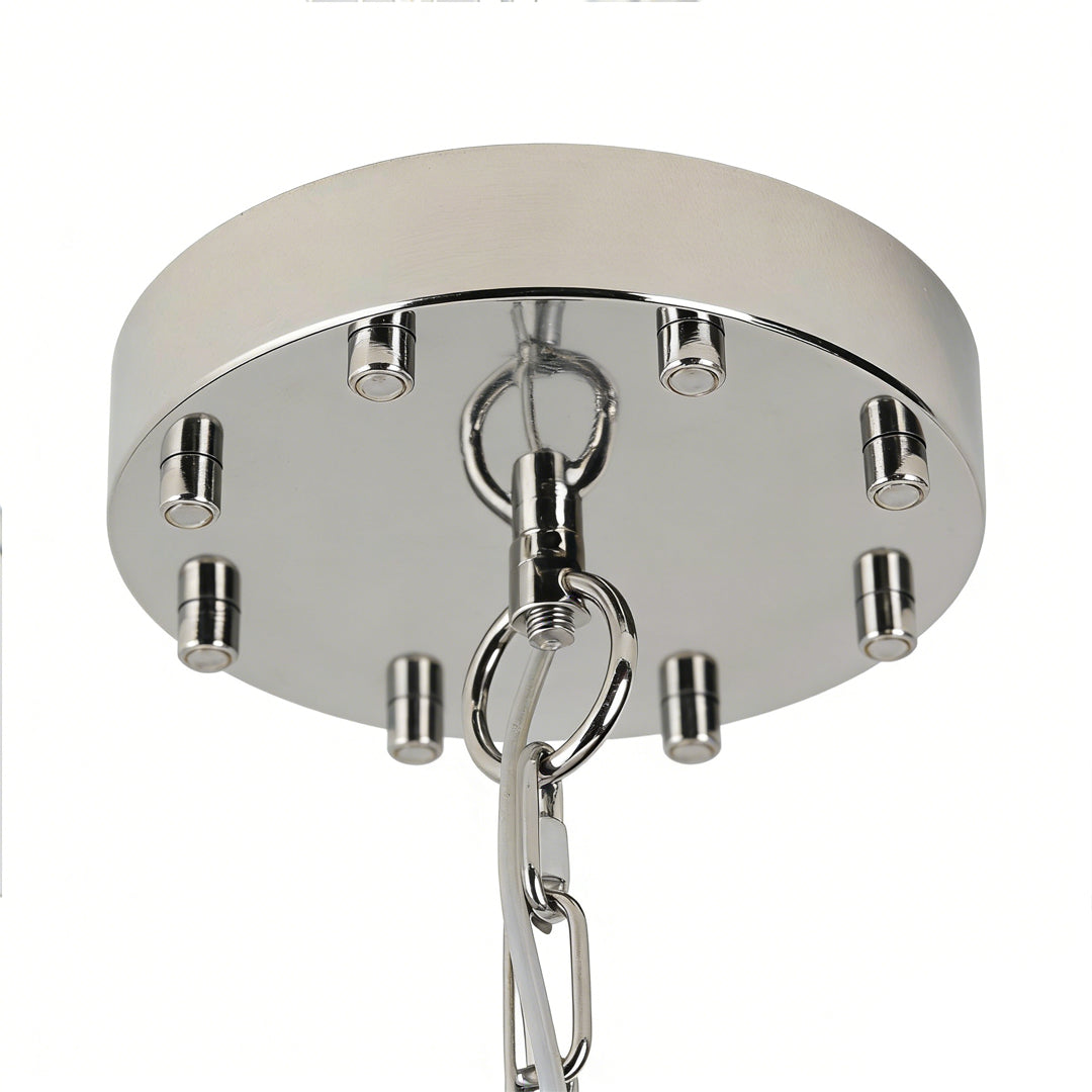WINDSOR ACRYLIC DOME CHANDELIER, MODERN MINIMALIST CEILING ILLUMINATION