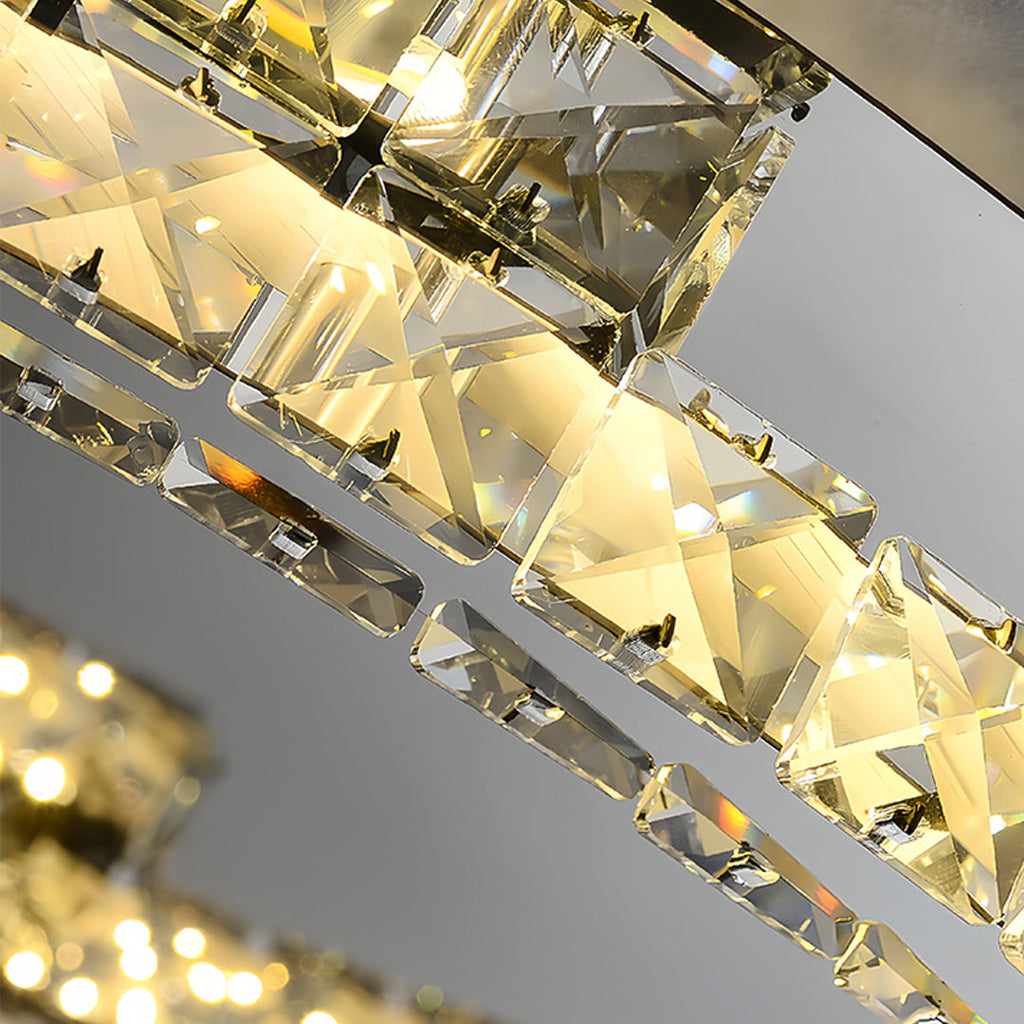 WINTHORPE CRYSTAL EMBELLISHED LED CEILING DISK LIGHT