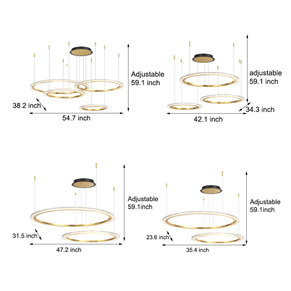THORNBURY TRIPLE-LAYERED DIMMING CIRCULAR CEILING LUMINAIRE