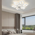 FELICITY BLOOM THREE-TIER DIMMER CEILING FAN WITH INTEGRATED LIGHTING