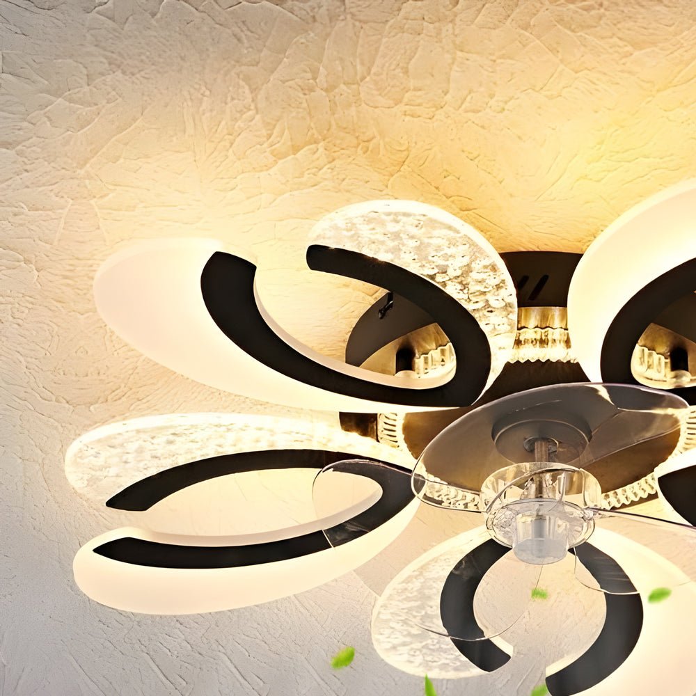 FENWICK FLORAL MUTE DIMMER CEILING FAN LIGHT
