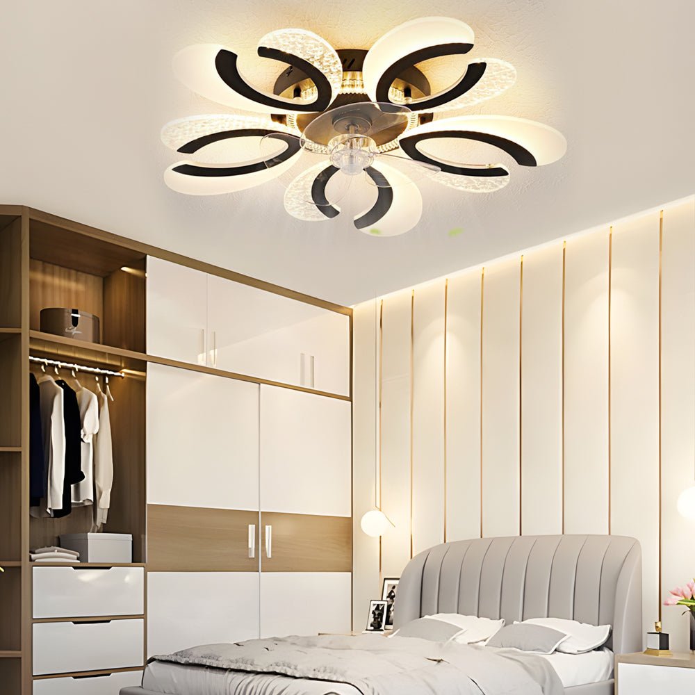 FENWICK FLORAL MUTE DIMMER CEILING FAN LIGHT