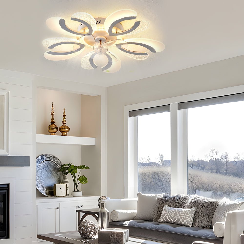 FENWICK FLORAL MUTE DIMMER CEILING FAN LIGHT