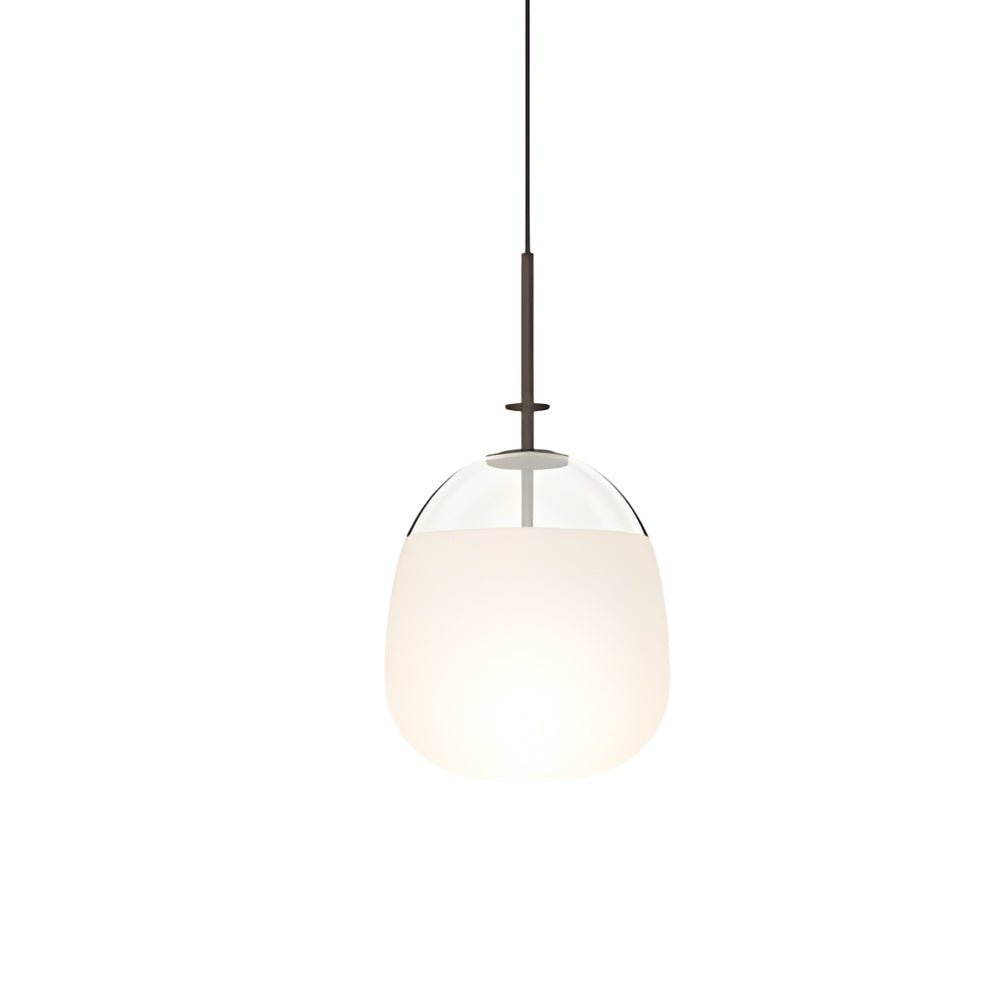 WINDSOR GLASS ORB LUMINAIRE WITH IRON FRAME