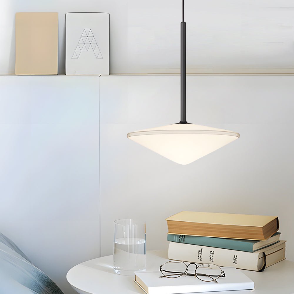 WINDSOR GLASS ORB LUMINAIRE WITH IRON FRAME