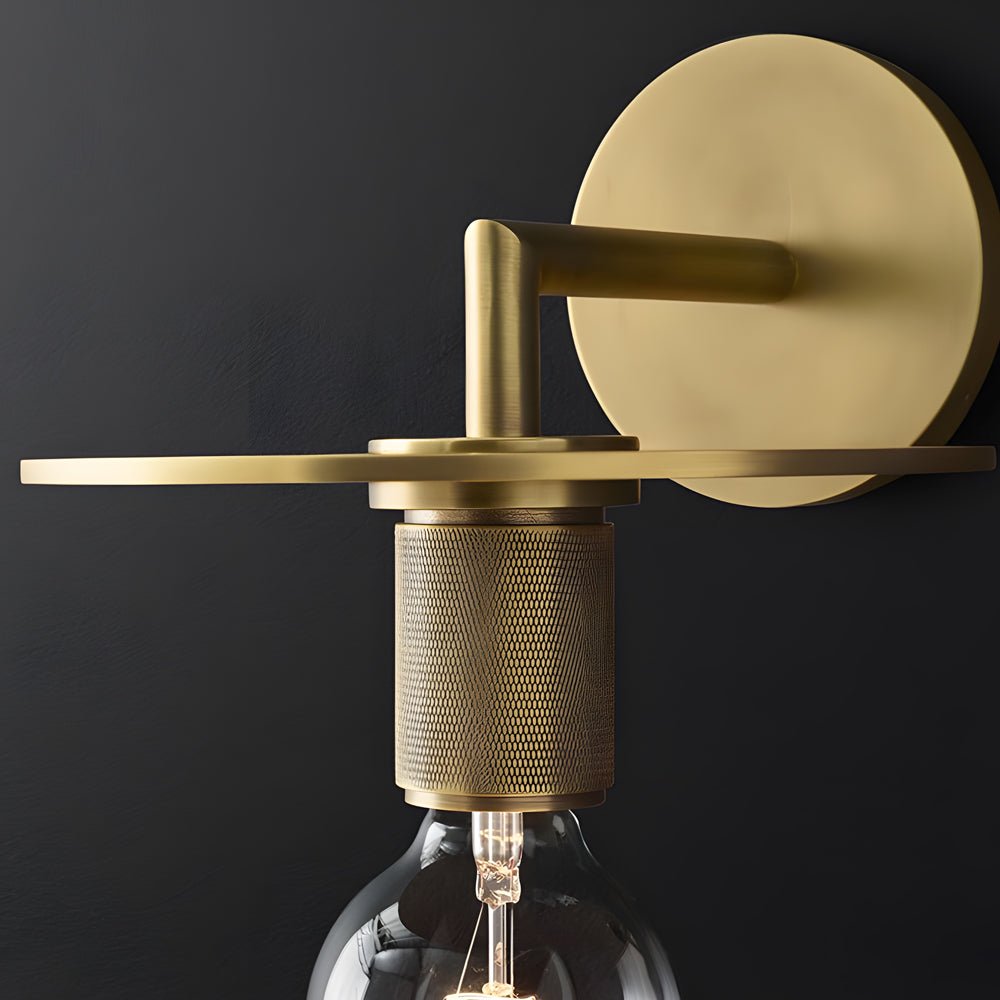 WINTHROP CLEAR GLASS WALL SCONCE