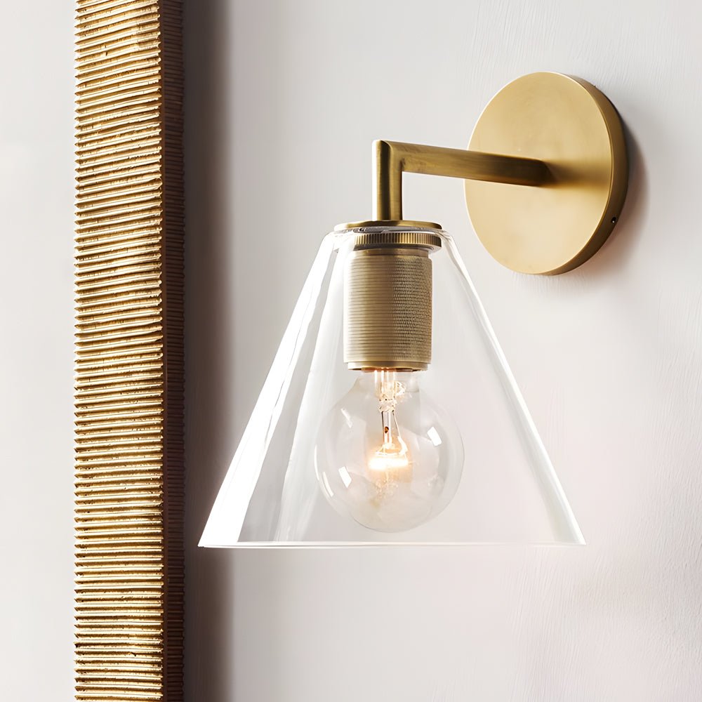 WINTHROP CLEAR GLASS WALL SCONCE