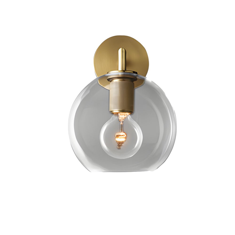 WINTHROP CLEAR GLASS WALL SCONCE