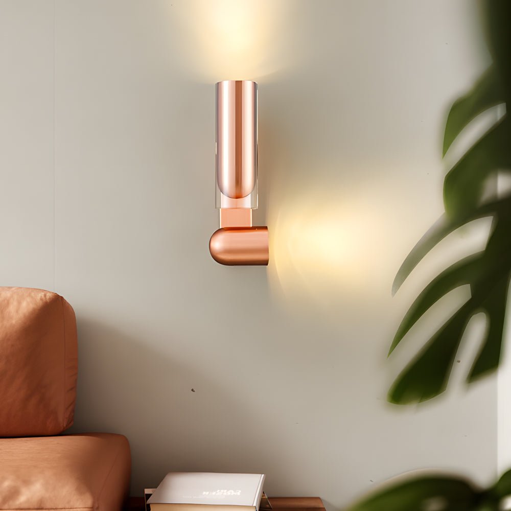 WINTHORPE ADJUSTABLE IRON WALL SCONCE WITH CYLINDRICAL SHADE