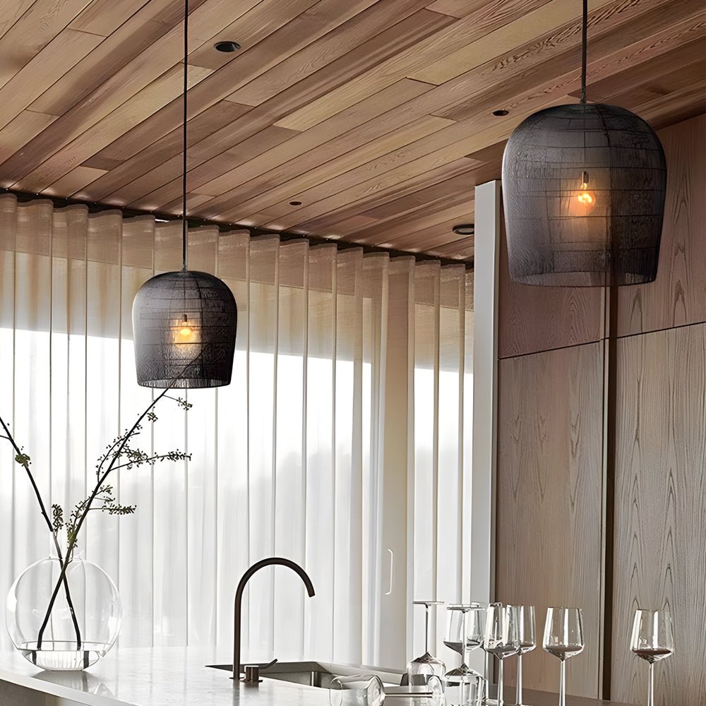 THISTLEWICK IRON WOVEN ZEN LIGHTING CANOPY