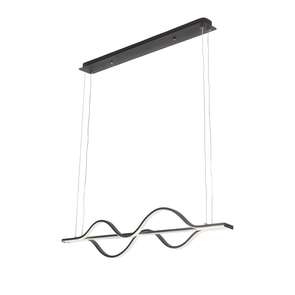 WINTHROP WAVING LINE THREE-TIER DIMMING CHANDELIER