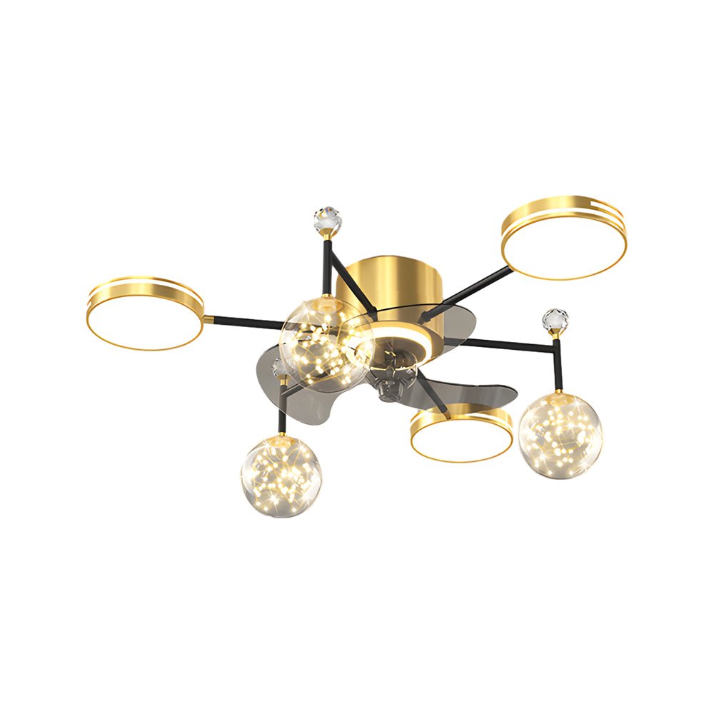 WHITBY STARLIGHT TRIO DIMMER CEILING FAN & LIGHT