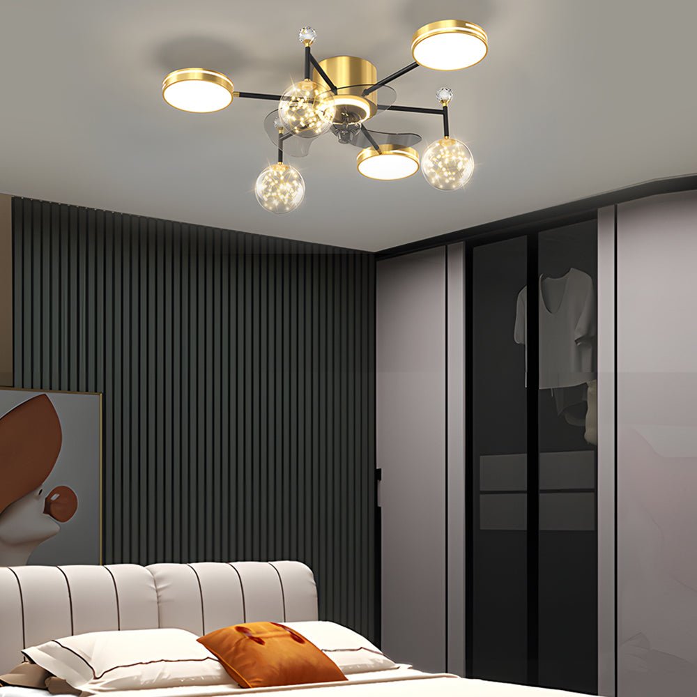 WHITBY STARLIGHT TRIO DIMMER CEILING FAN & LIGHT